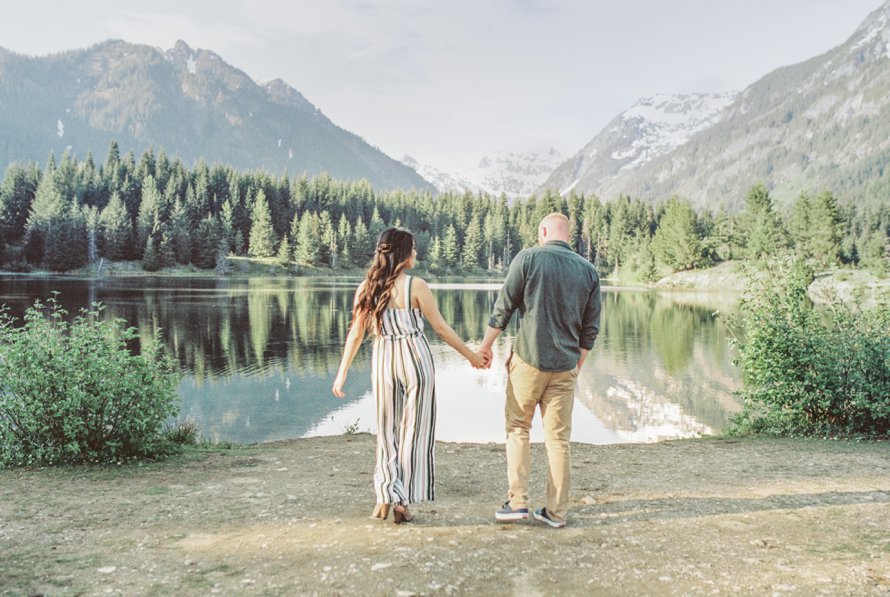Gold Creek Pond Photography-Mountain Engagement Session-PNW Photographers-Something Minted Photography