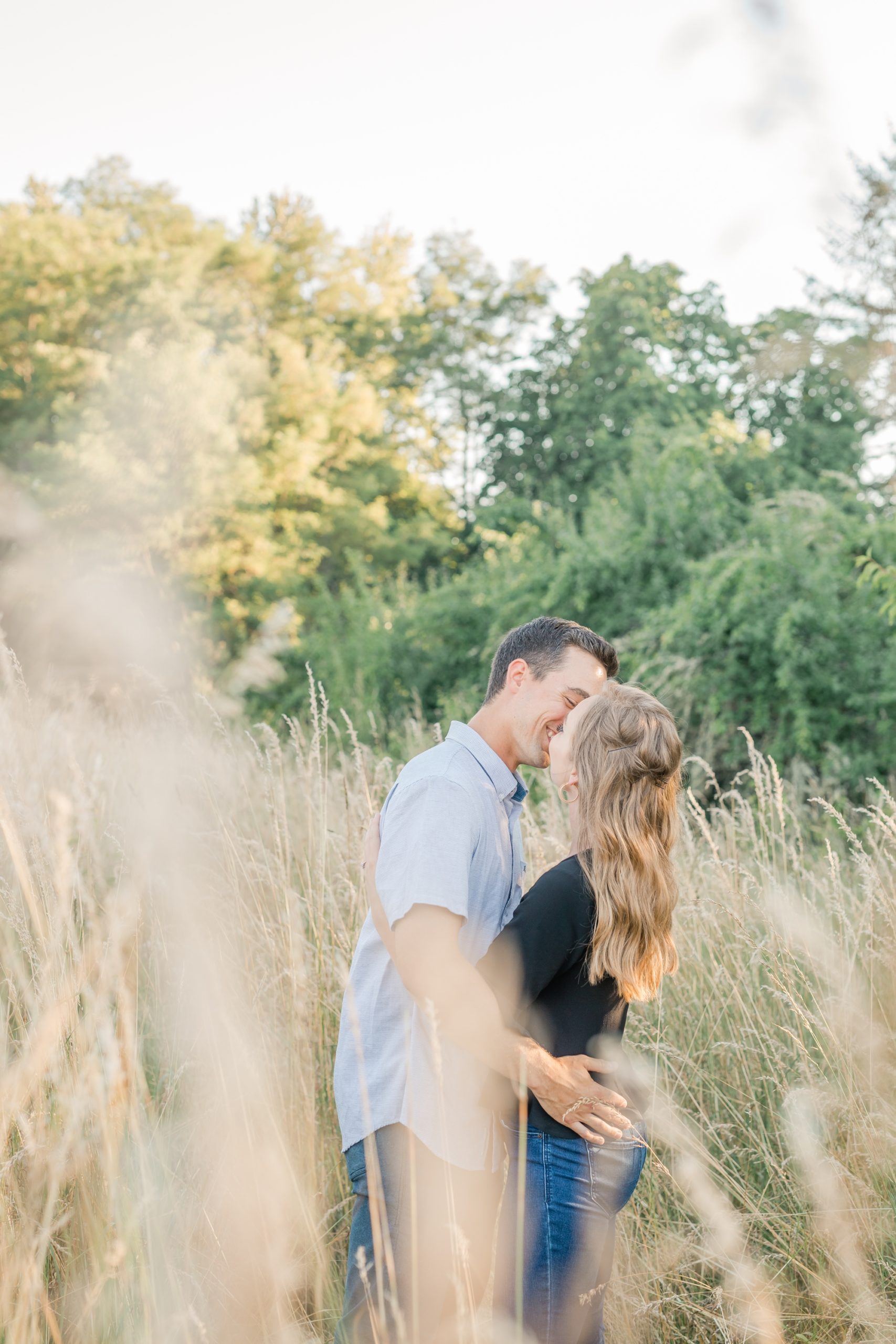 Golden Field Engagement Session-Maddie and Jim-Something Minted Photography