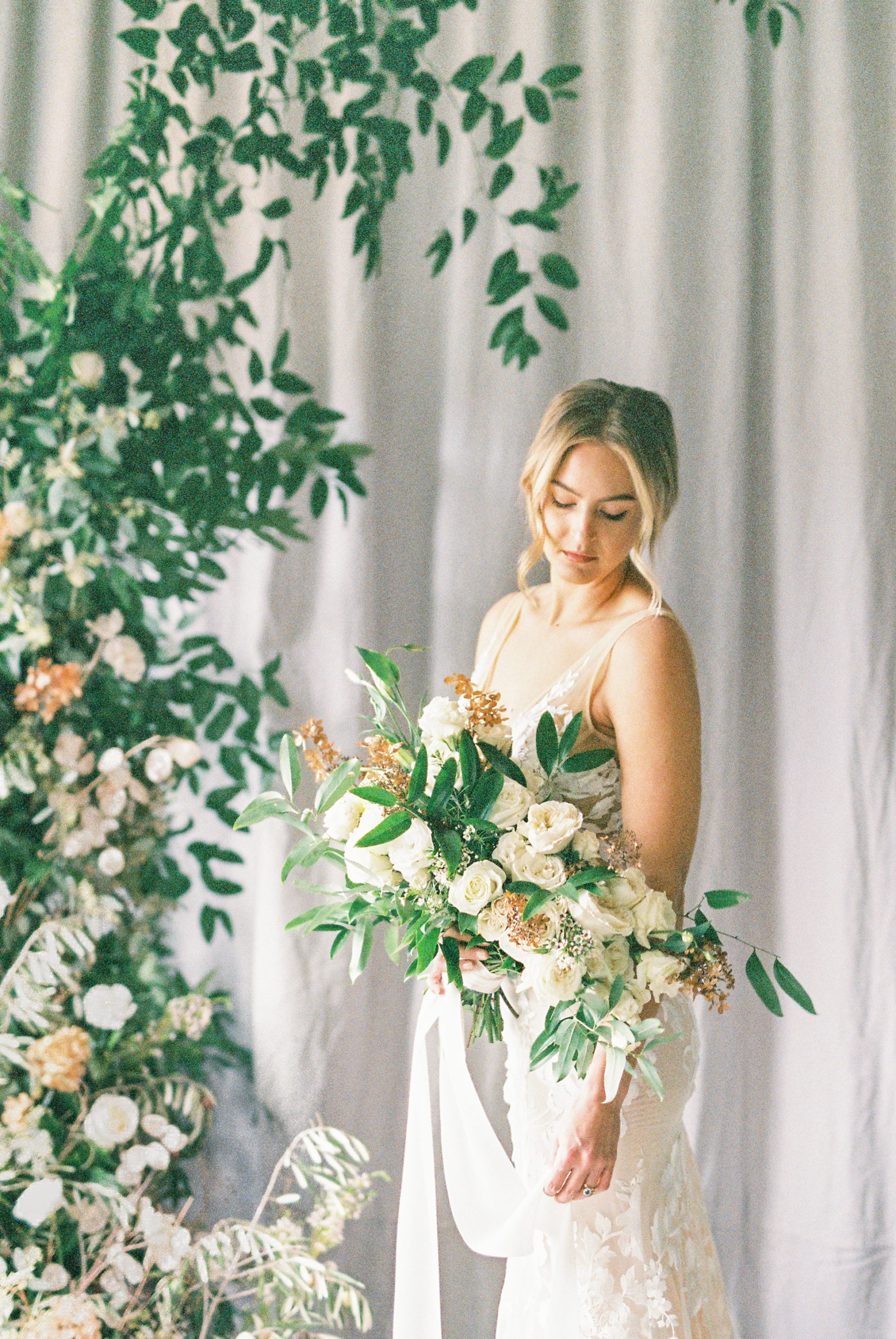 Bespoke Bridals at the Norman Farm and Antique Details by Something Minted