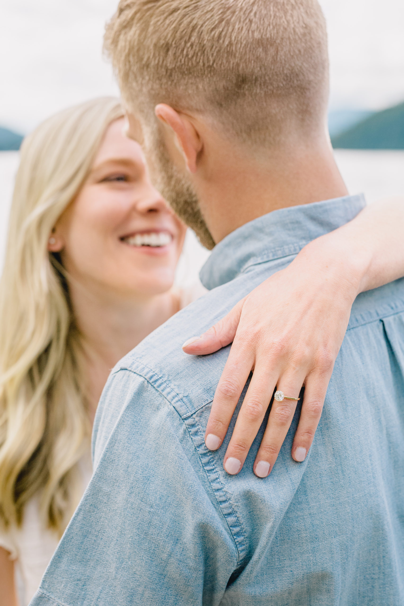 PNW Lake Cabin Engagement Session by Something Minted Photography
