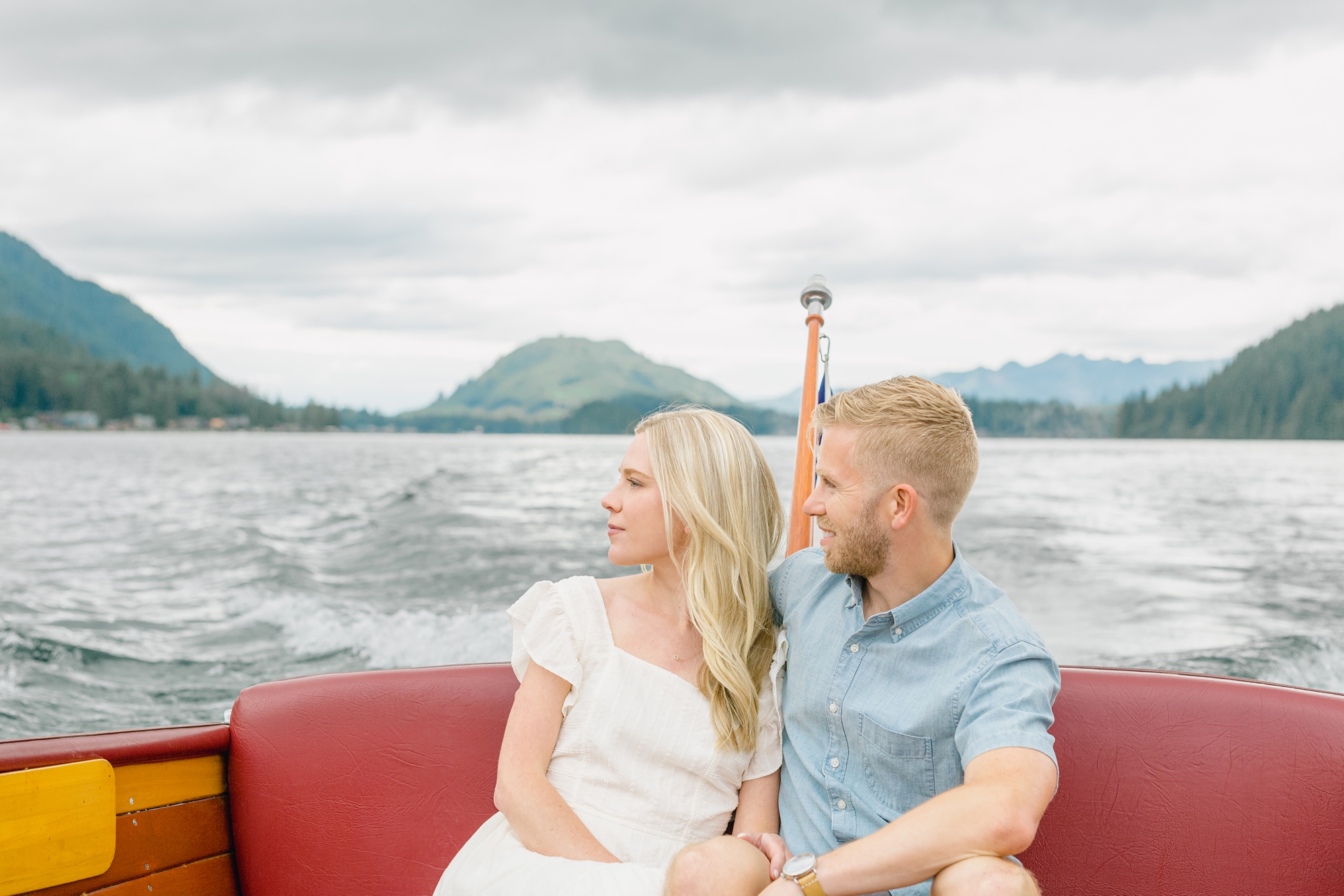 PNW Lake Cabin Engagement Session by Something Minted Photography